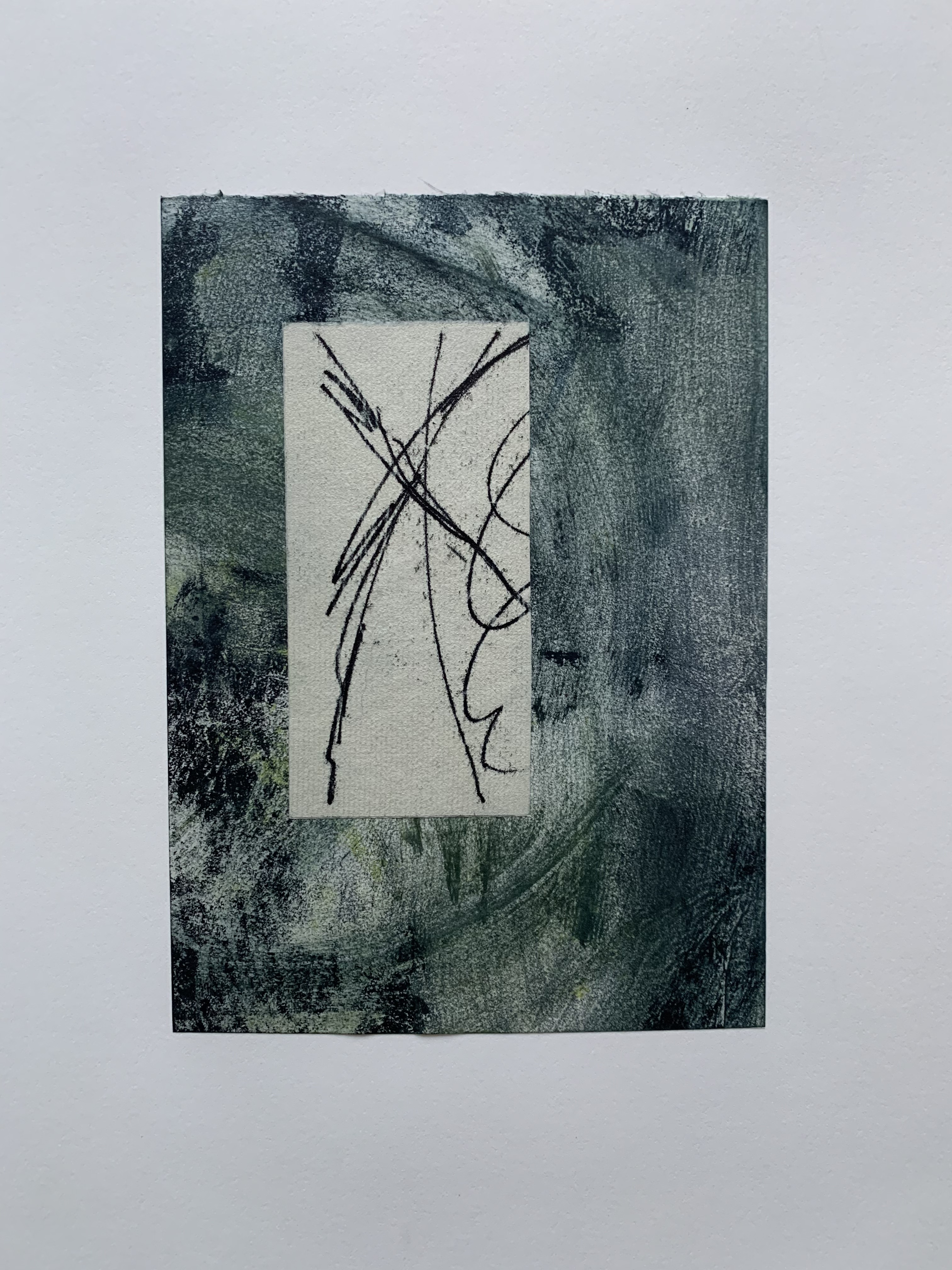 "Untitled 1", 14" x 11", monoprint 